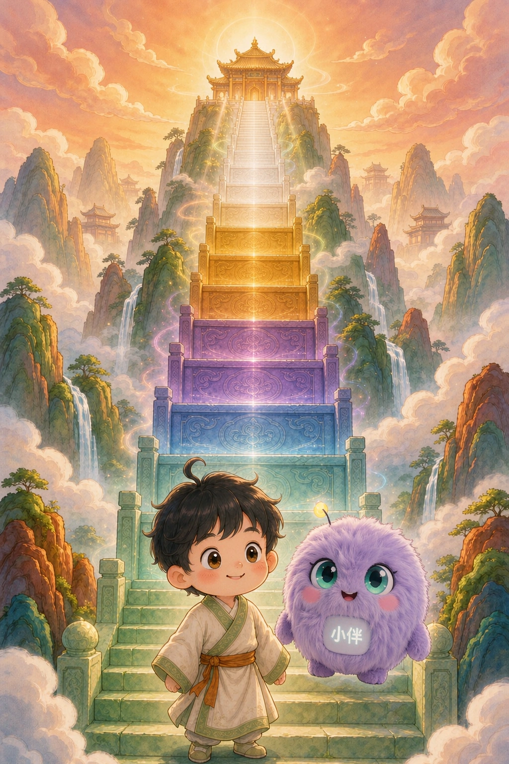 灵山修行全景：从脚下一路通向云顶天宫